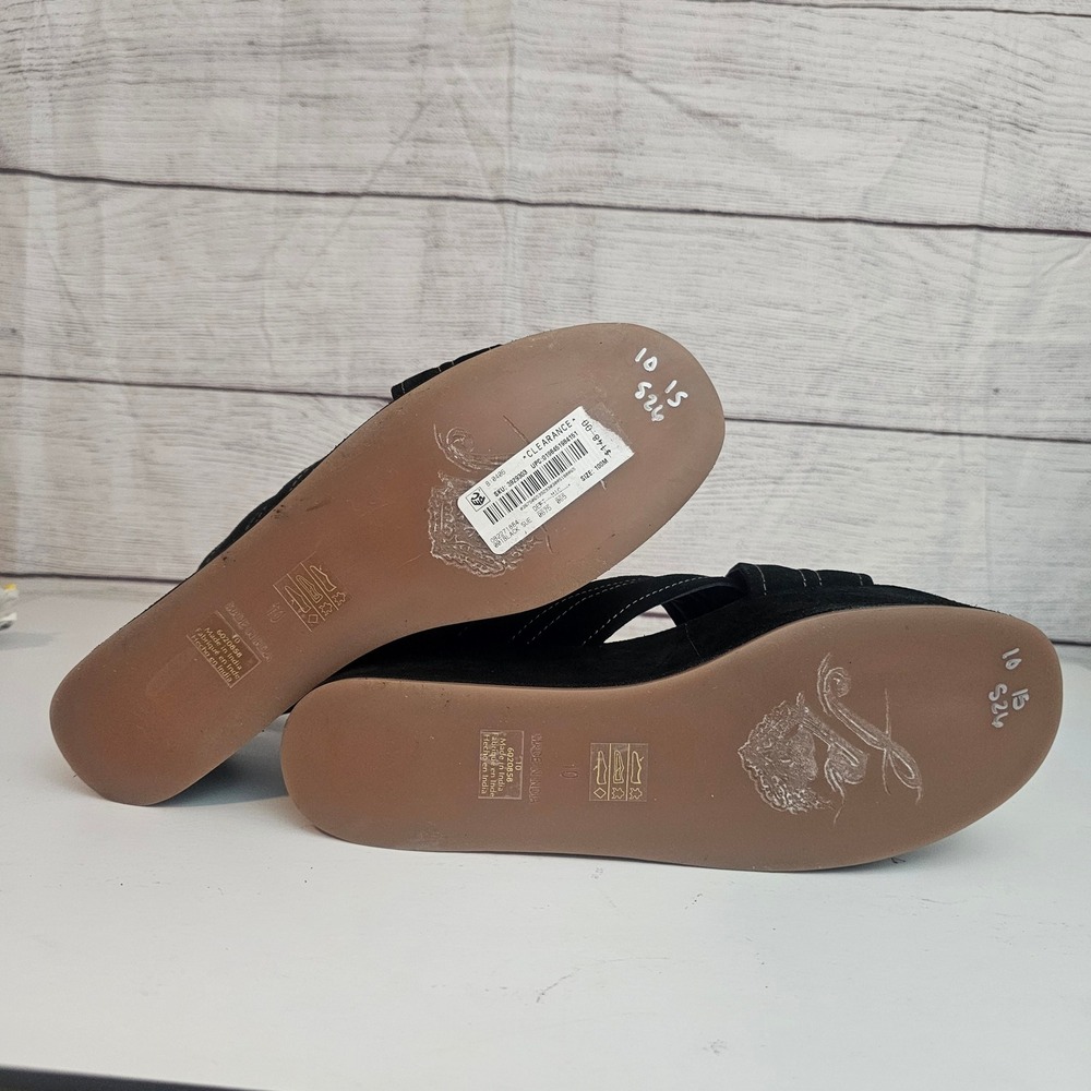 Free People 10 Beach Party Platform Criss Cross Suede Platform Sandals NWOB $148 - Picture 8 of 14
